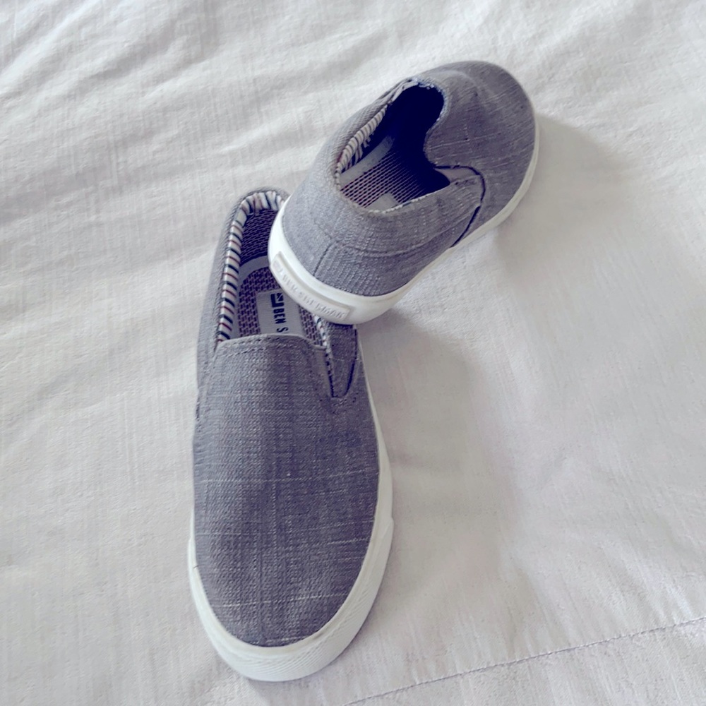 Ben Sherman charcoal slip ons